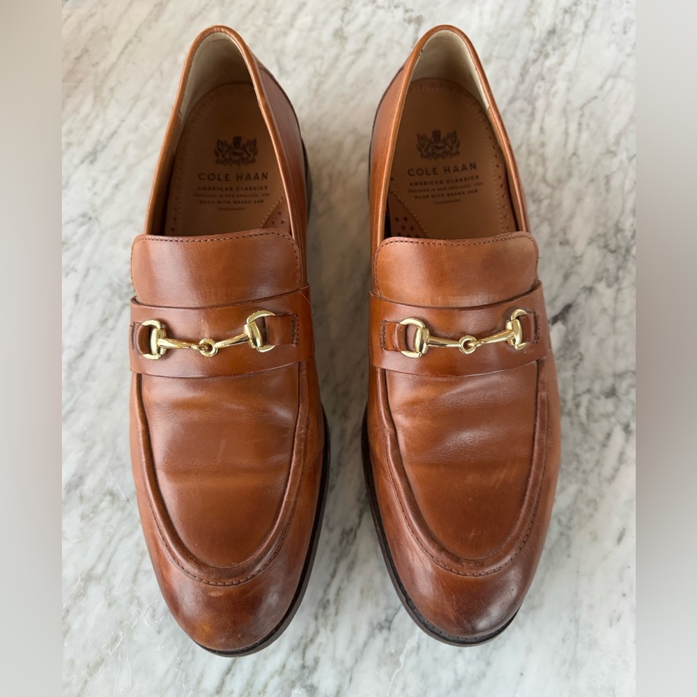 Cole Haan Men's Tan Bit Loafers 10.5
